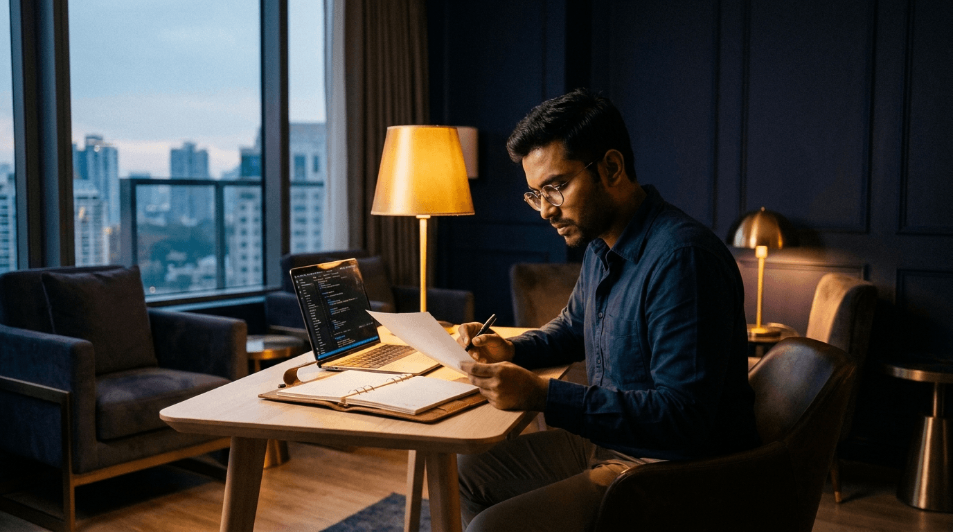 A daily practice, not a productivity hack — built from the Gita's teaching on the restless mind.